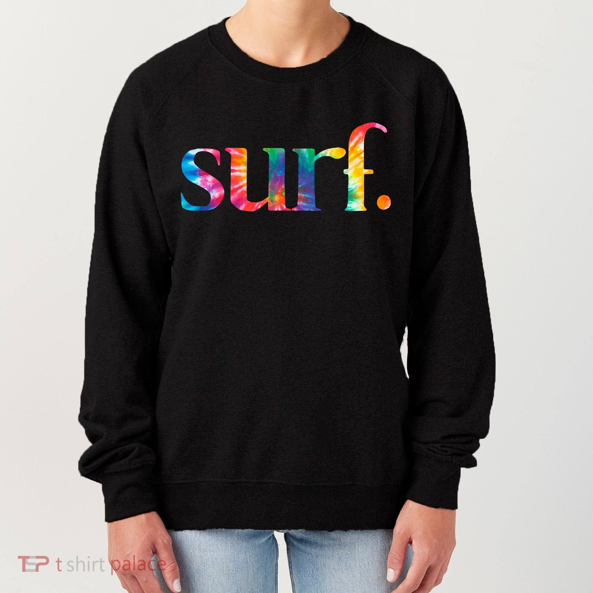 Surf Summer Surfing Rainbow Women's Sweatshirt