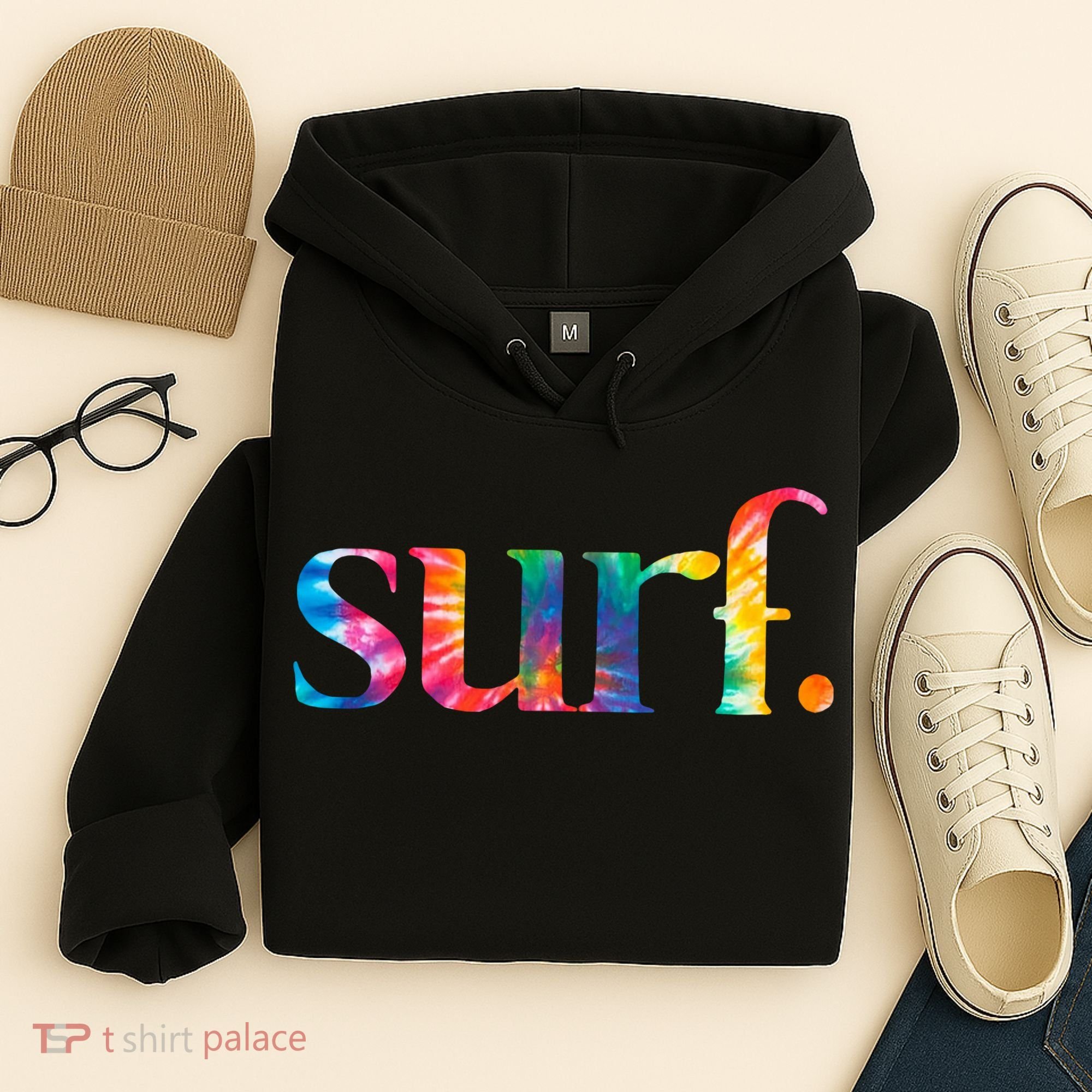 Surf Summer Surfing Rainbow Hoodie