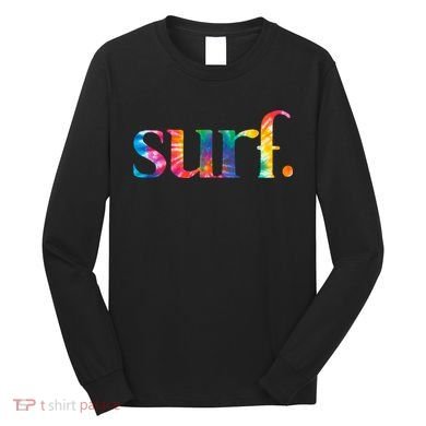 Surf Summer Surfing Rainbow Long Sleeve Shirt