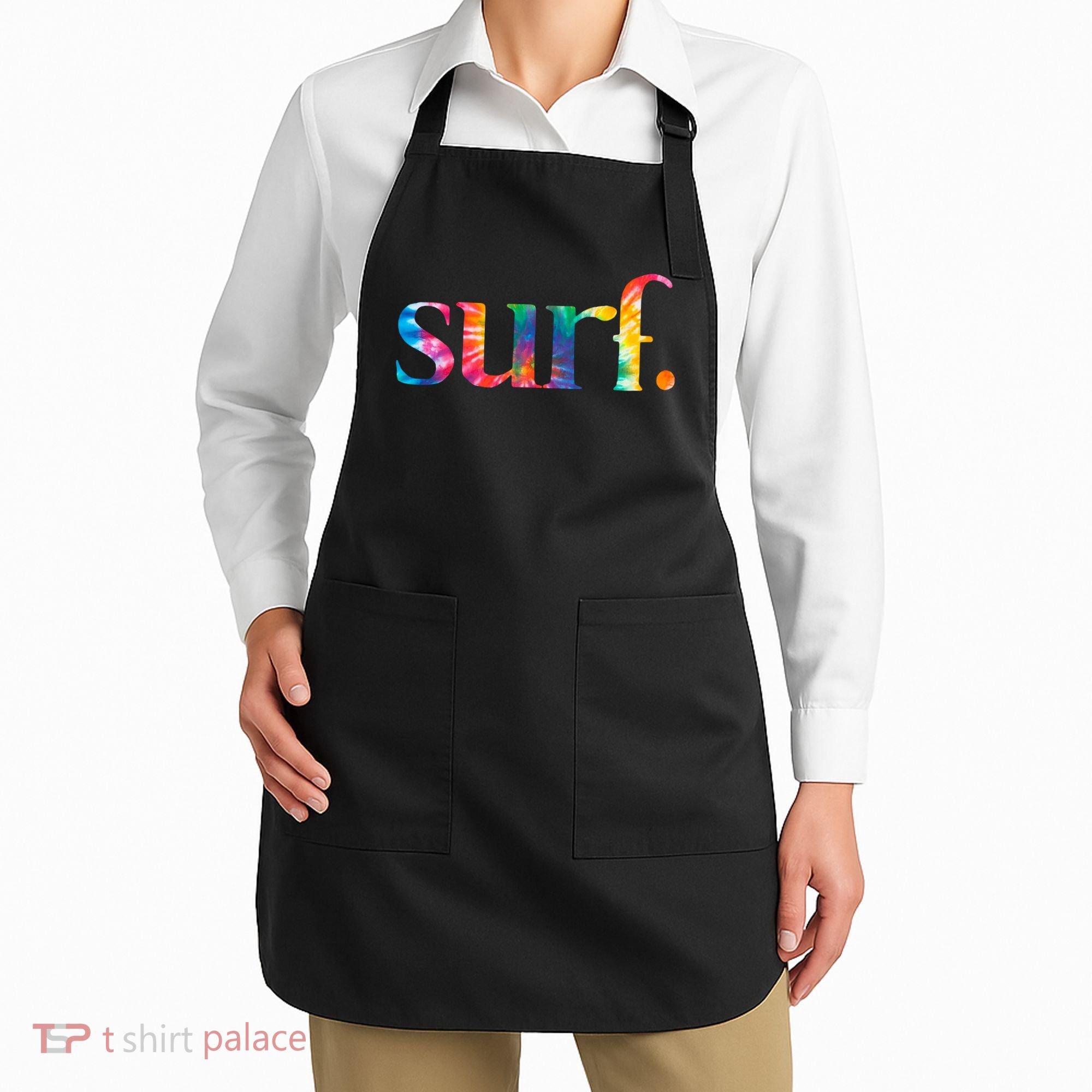 Surf Summer Surfing Rainbow Apron