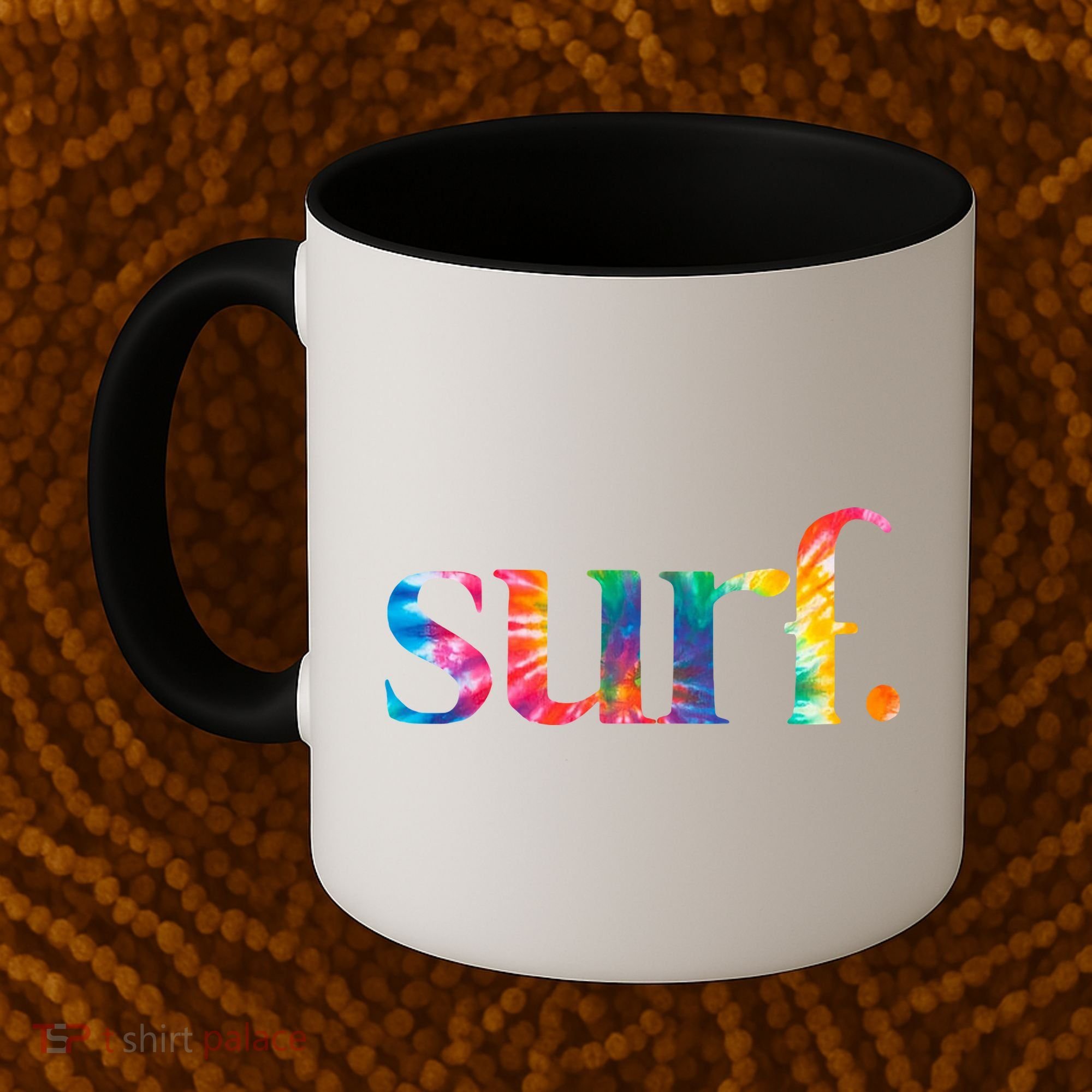 Surf Summer Surfing Rainbow Coffee Mug