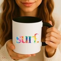Surf Summer Surfing Rainbow Coffee Mug thumb 3