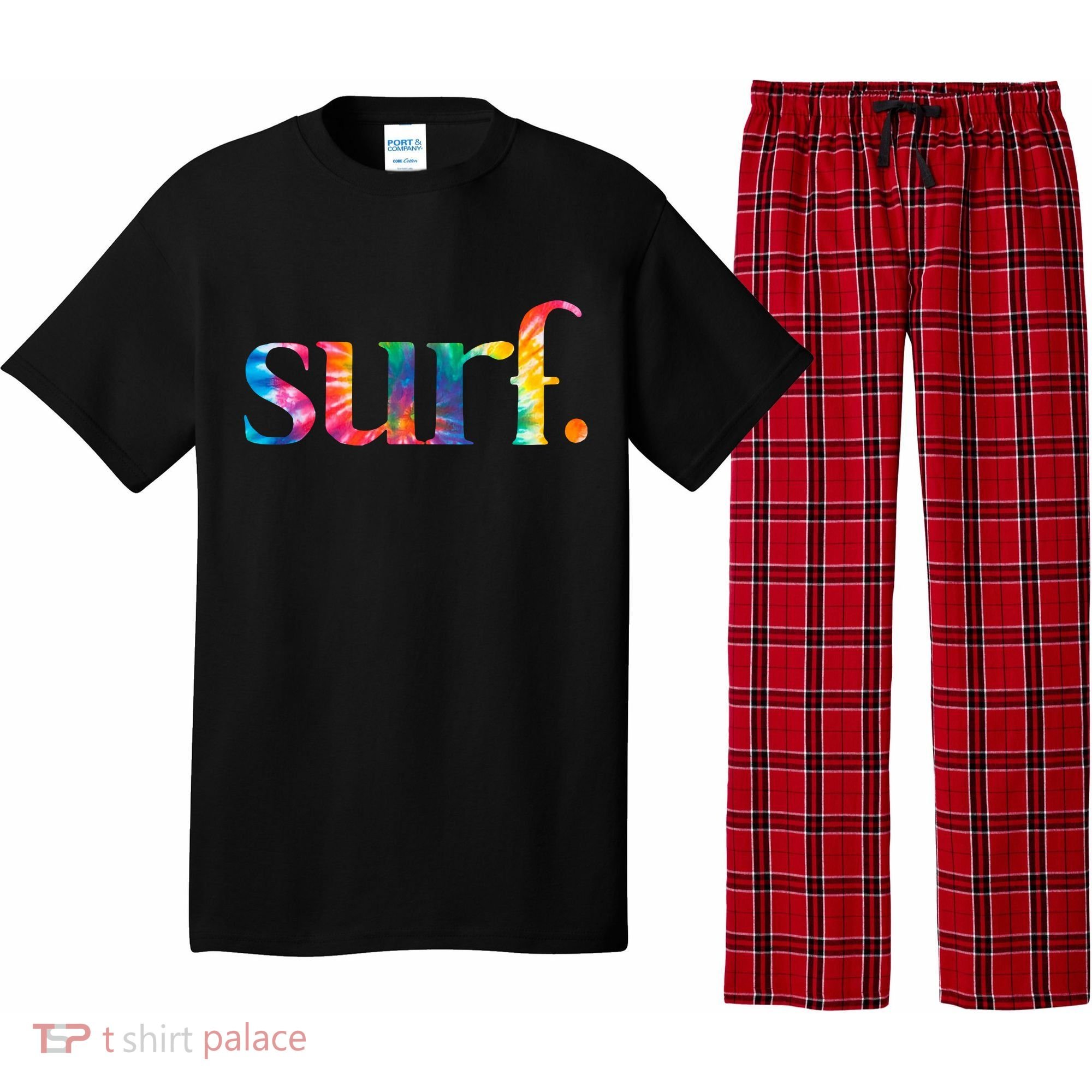 Surf Summer Surfing Rainbow Pajama Set