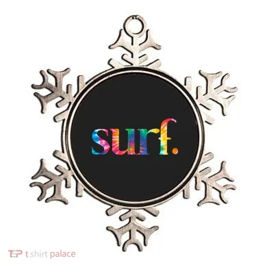 Surf Summer Surfing Rainbow Ornament