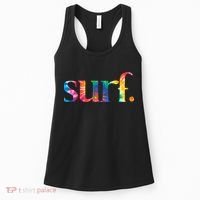 Surf Summer Surfing Rainbow Women's Tank Top thumb 0