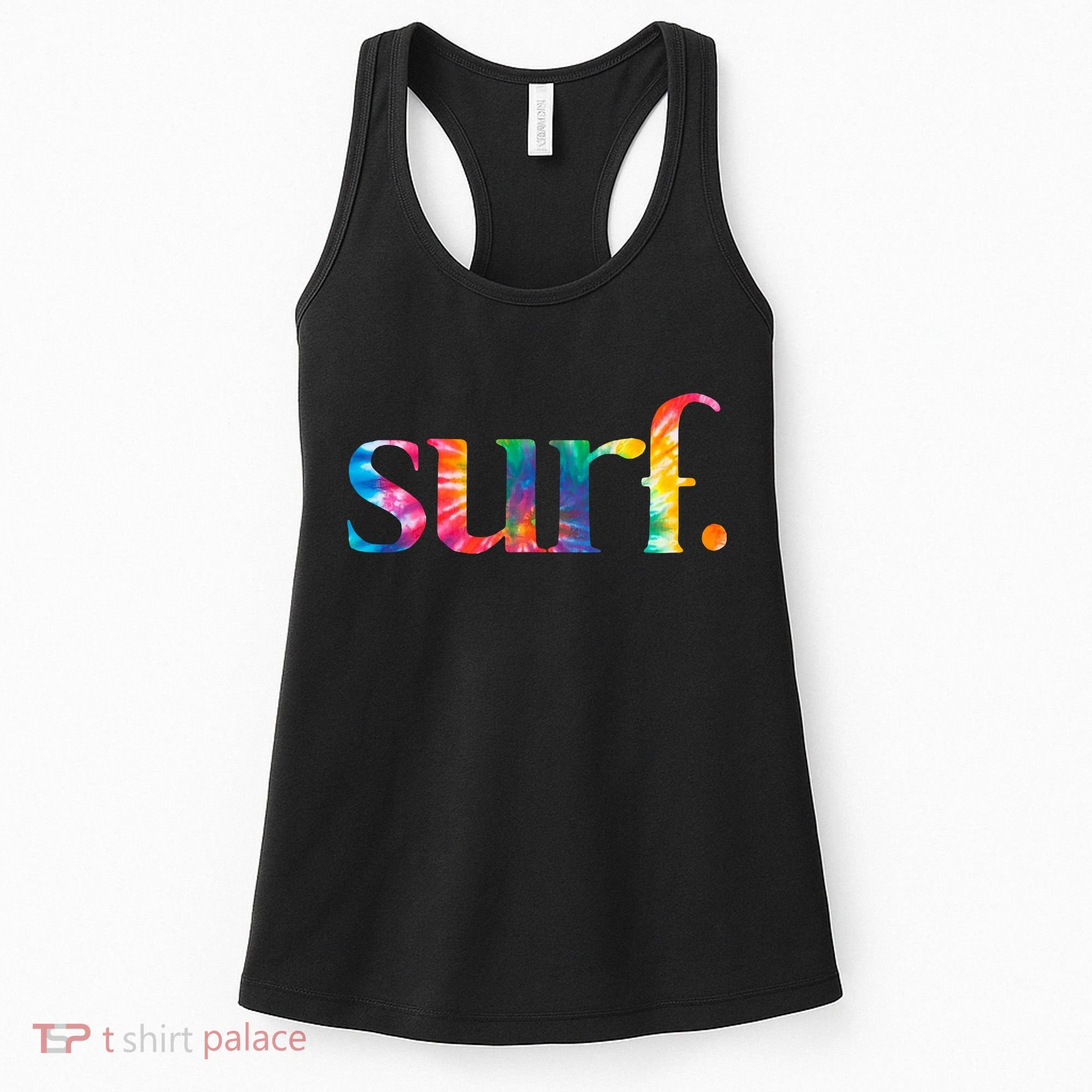 Surf Summer Surfing Rainbow Women's Tank Top