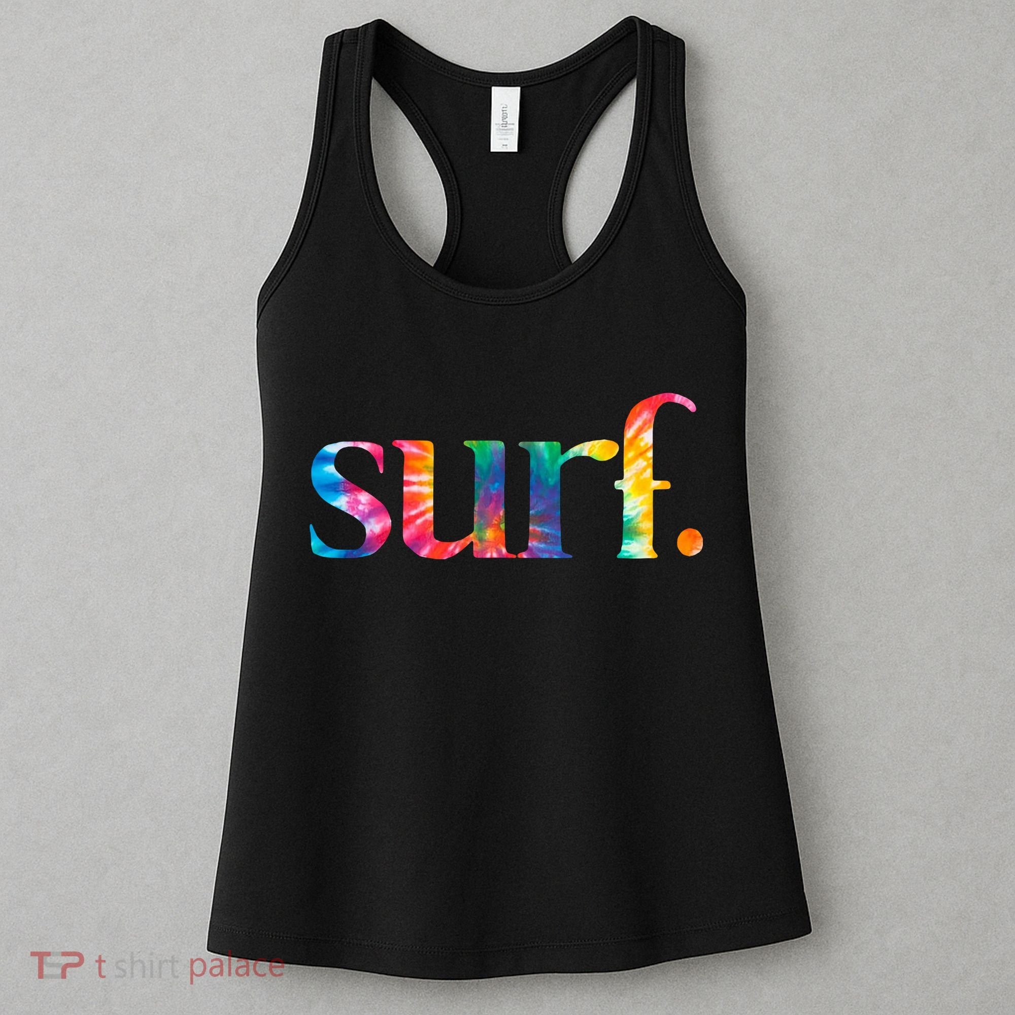 Surf Summer Surfing Rainbow Women's Tank Top