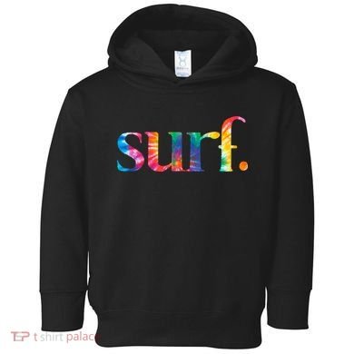 Surf Summer Surfing Rainbow Toddler Hoodie