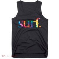 Surf Summer Surfing Rainbow Tank Top thumb 0
