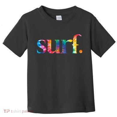 Surf Summer Surfing Rainbow Toddler T-Shirt