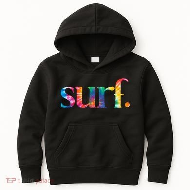 Surf Summer Surfing Rainbow Kids Hoodie