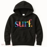Surf Summer Surfing Rainbow Kids Hoodie thumb 0