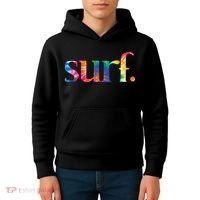 Surf Summer Surfing Rainbow Kids Hoodie thumb 4