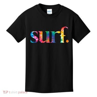 Surf Summer Surfing Rainbow Kids T-Shirt