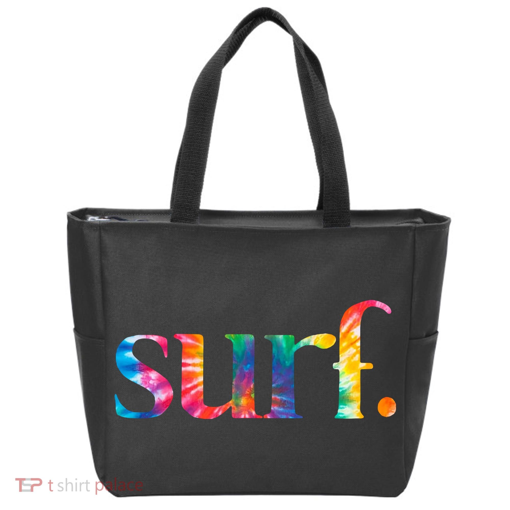 Surf Summer Surfing Rainbow Tote Bag