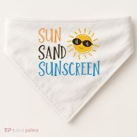 Sun Sand Sunscreen USA-Made Doggie Bandana thumb 0