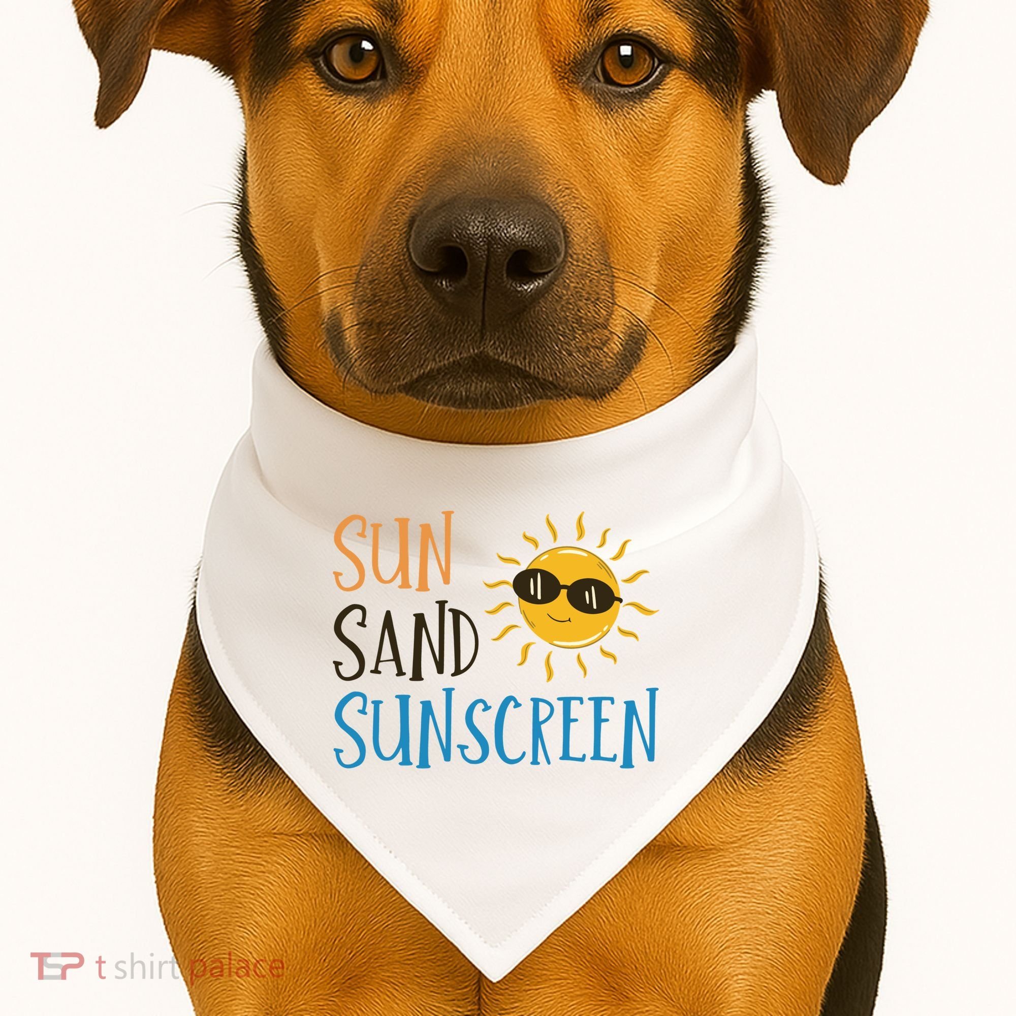 Sun Sand Sunscreen USA-Made Doggie Bandana