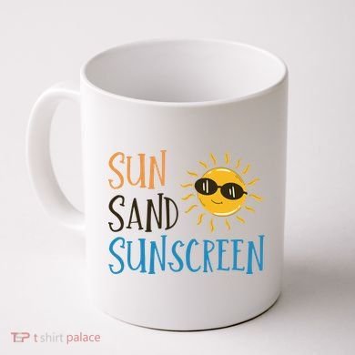 Sun Sand Sunscreen Coffee Mug