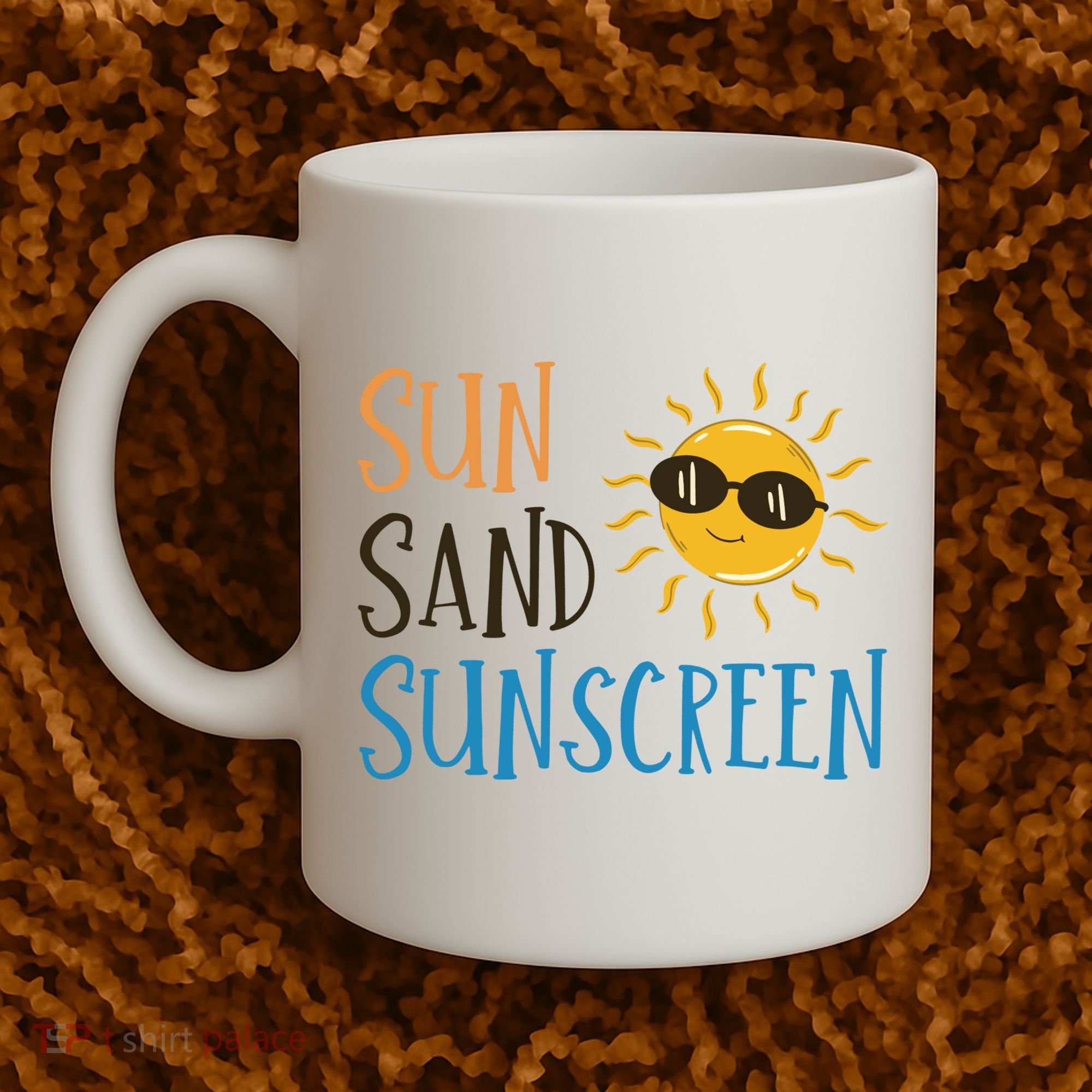 Sun Sand Sunscreen Coffee Mug