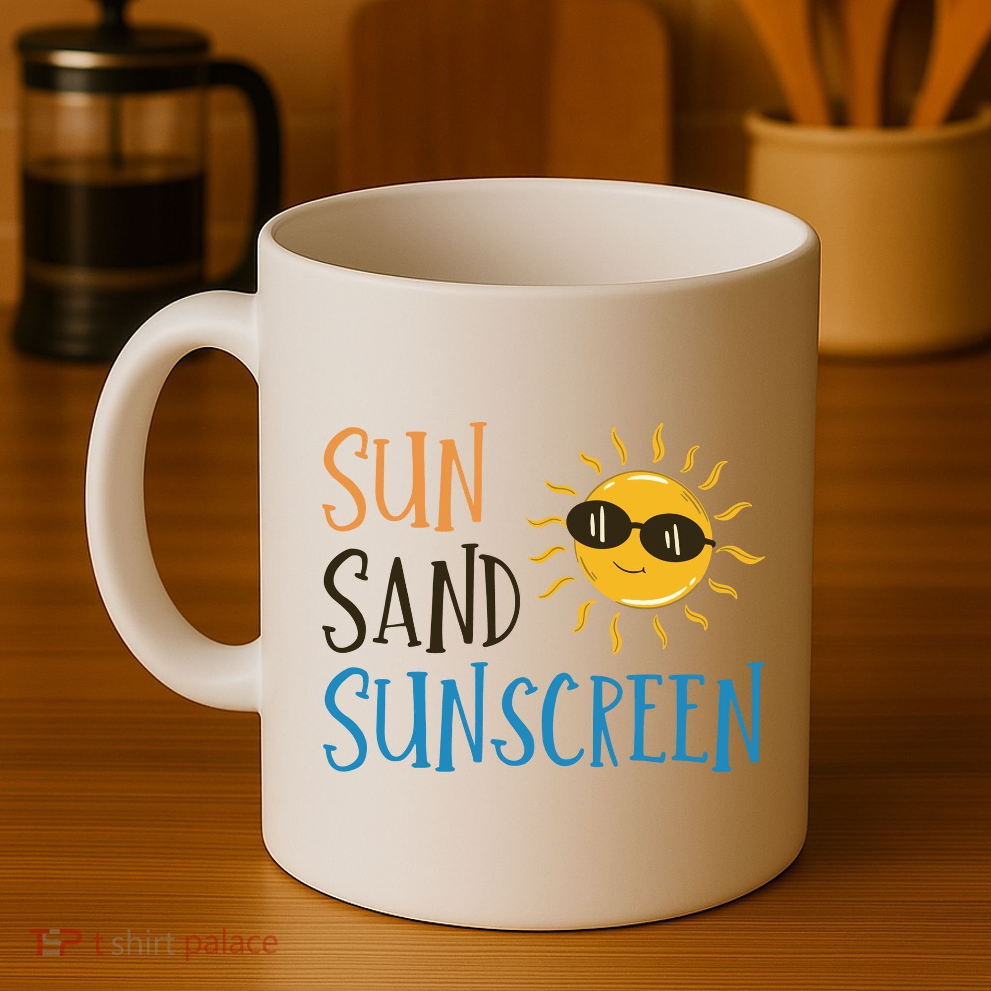 Sun Sand Sunscreen Coffee Mug