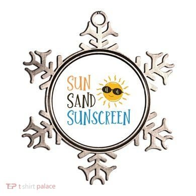 Sun Sand Sunscreen Ornament