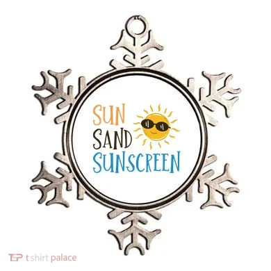 Sun Sand Sunscreen Ornament