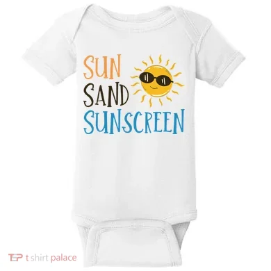 Sun Sand Sunscreen Baby Bodysuit