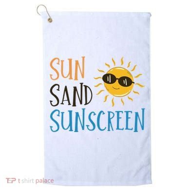 Sun Sand Sunscreen Golf Towel