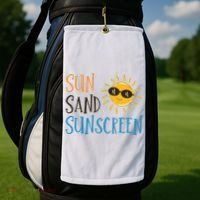 Sun Sand Sunscreen Golf Towel thumb 2