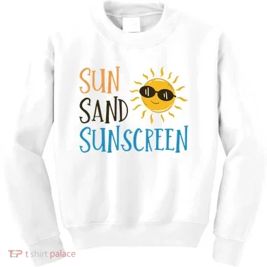 Sun Sand Sunscreen Kids Sweatshirt