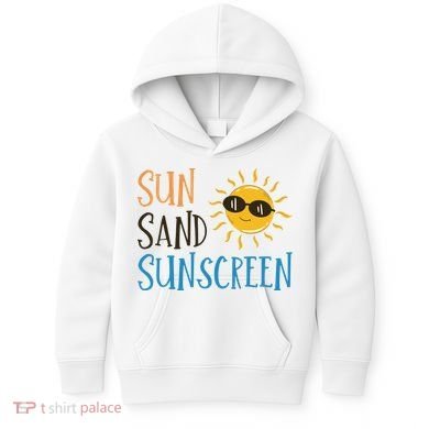 Sun Sand Sunscreen Kids Hoodie