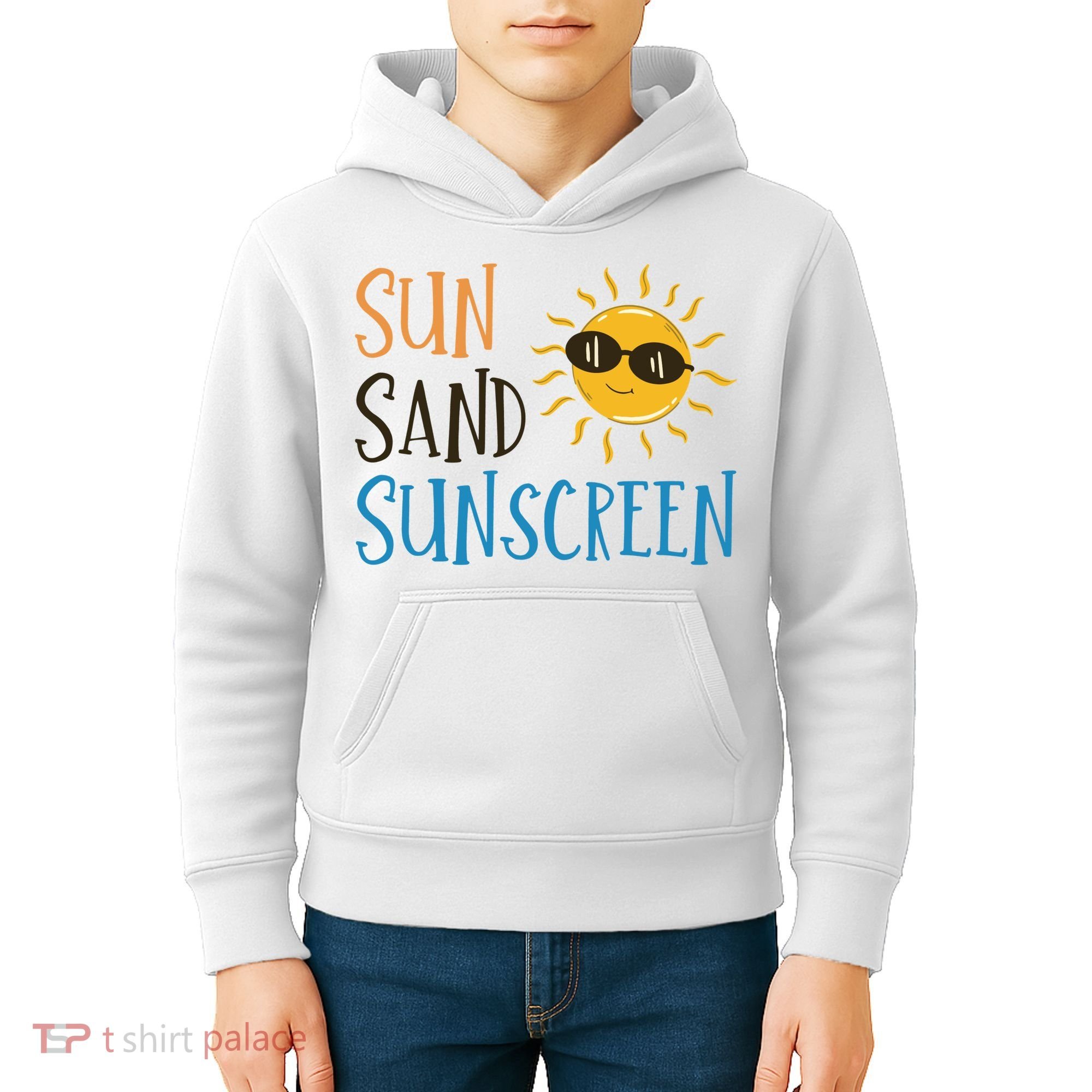 Sun Sand Sunscreen Kids Hoodie