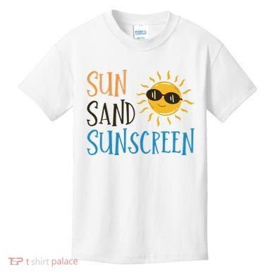 Sun Sand Sunscreen Kids T-Shirt