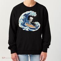 Skeleton Surfing Summer Surfer Women's Sweatshirt thumb 0