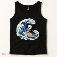 Skeleton Surfing Summer Surfer Tank Top thumb 2