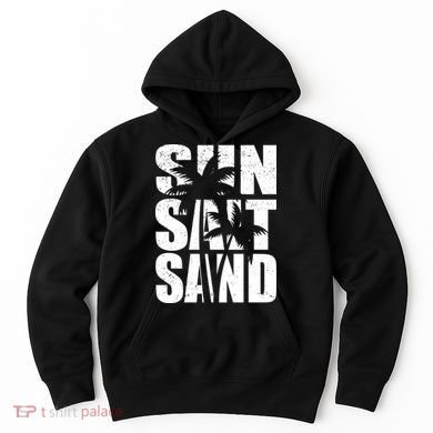 Sun Salt Sand Palm Trees Summer Break Hoodie