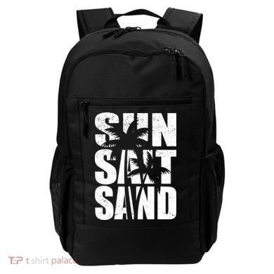 Sun Salt Sand Palm Trees Summer Break Backpack