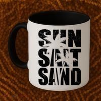 Sun Salt Sand Palm Trees Summer Break Coffee Mug thumb 2
