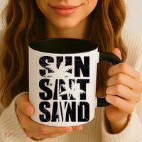Sun Salt Sand Palm Trees Summer Break Coffee Mug thumb 3