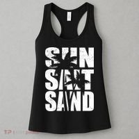 Sun Salt Sand Palm Trees Summer Break Women's Tank Top thumb 3