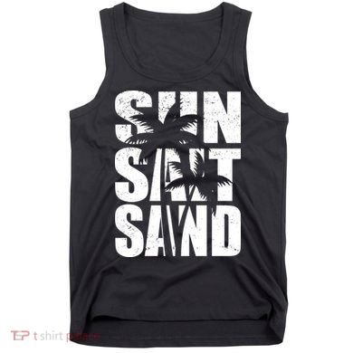 Sun Salt Sand Palm Trees Summer Break Tank Top