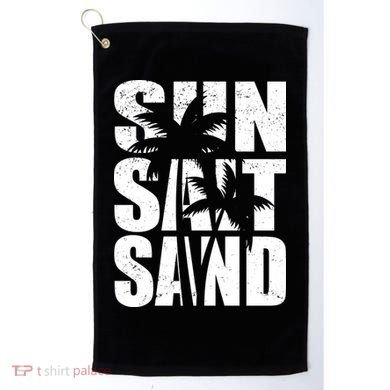 Sun Salt Sand Palm Trees Summer Break Golf Towel