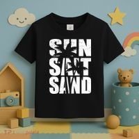 Sun Salt Sand Palm Trees Summer Break Toddler T-Shirt thumb 3