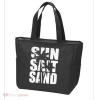 Sun Salt Sand Palm Trees Summer Break Tote Bag thumb 3