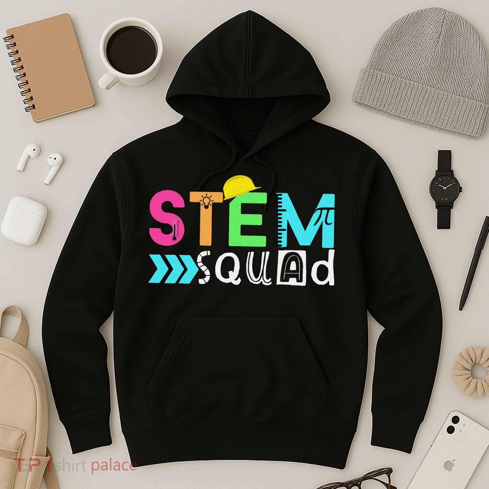 STEM Squad Science Technology Engineering Math Teacher Hoodie