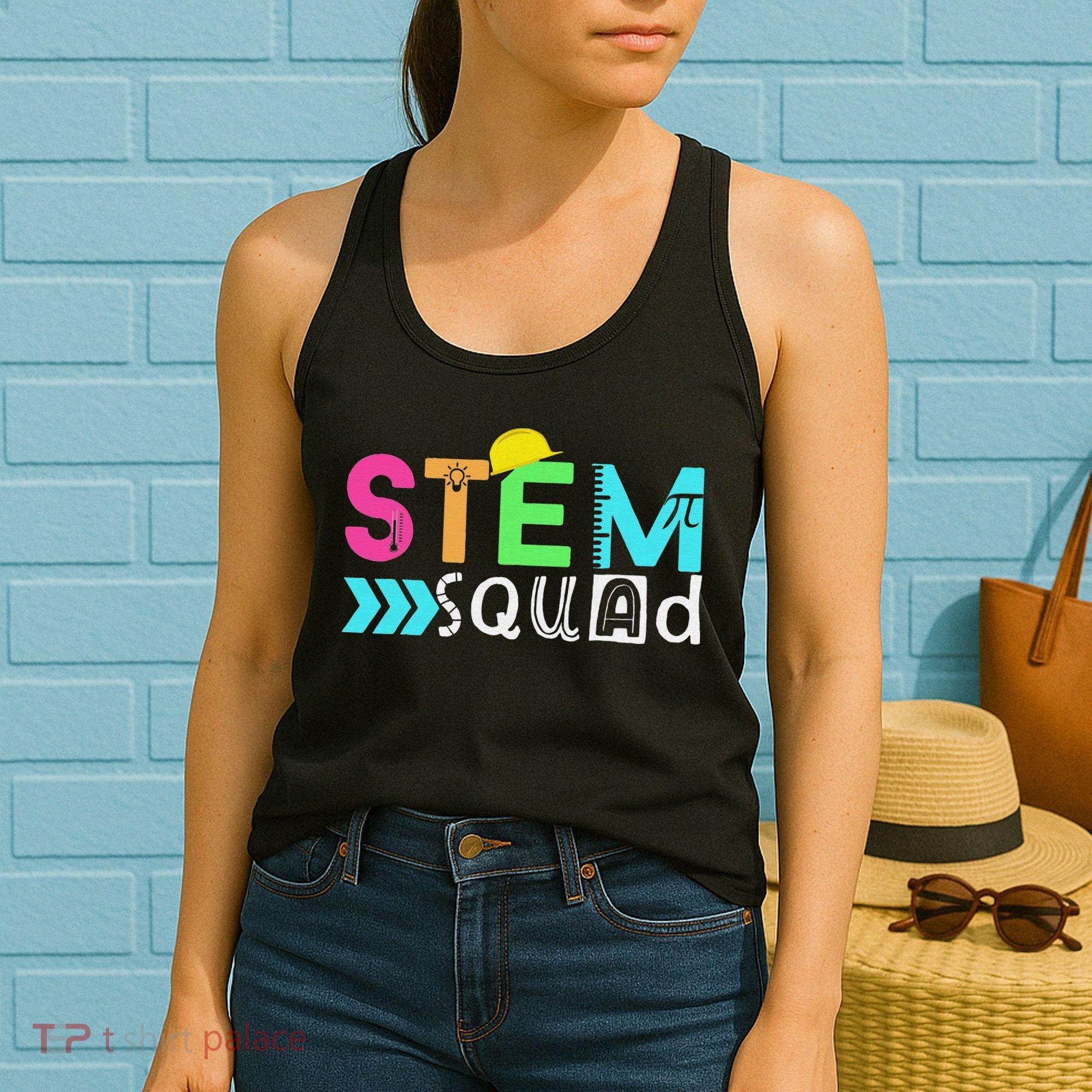 STEM Squad Science Technology Engineering Math Teacher Women's Tank Top
