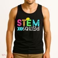 STEM Squad Science Technology Engineering Math Teacher Tank Top thumb 3