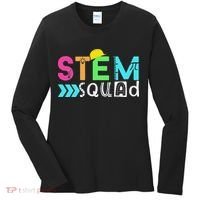 STEM Squad Science Technology Engineering Math Teacher Women's Long Sleeve Shirt thumb 0