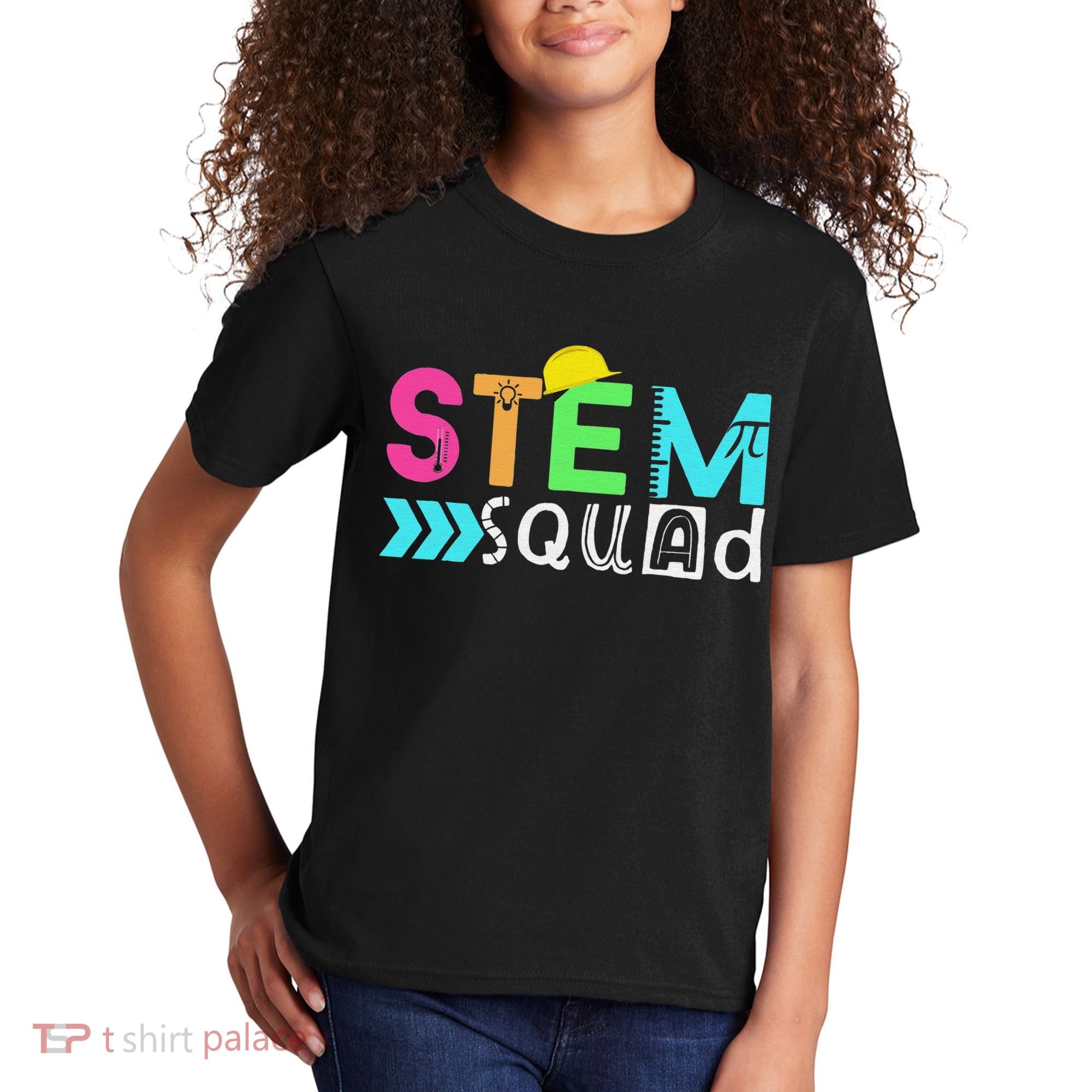 STEM Squad Science Technology Engineering Math Teacher Kids T-Shirt