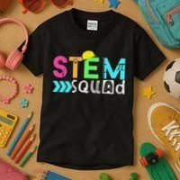 STEM Squad Science Technology Engineering Math Teacher Kids T-Shirt thumb 3